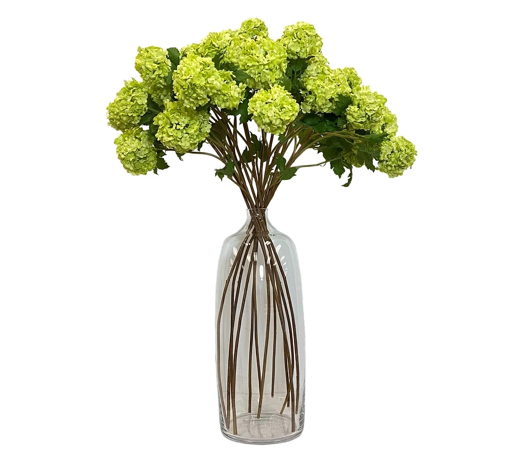 Faux Snowball Dozen Stems