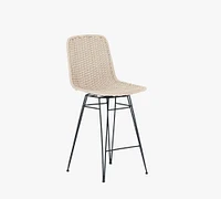 Annette Woven Swivel Outdoor Stool