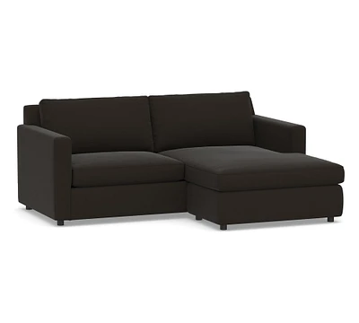 Sanford Square Arm Reversible Chaise Sleeper Sectional - Storage Available (79")