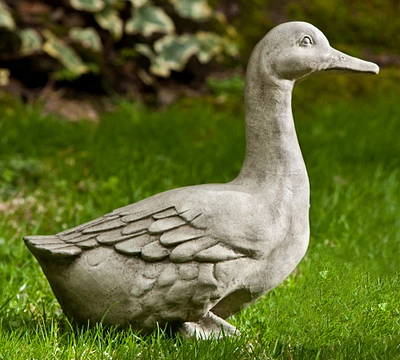 Cast Stone Concrete Duck Garden Object