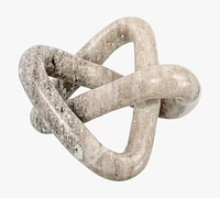 Variegated Marble Link Knot Decorative Object