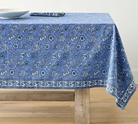 Tamara Block Print Organic Cotton Tablecloth