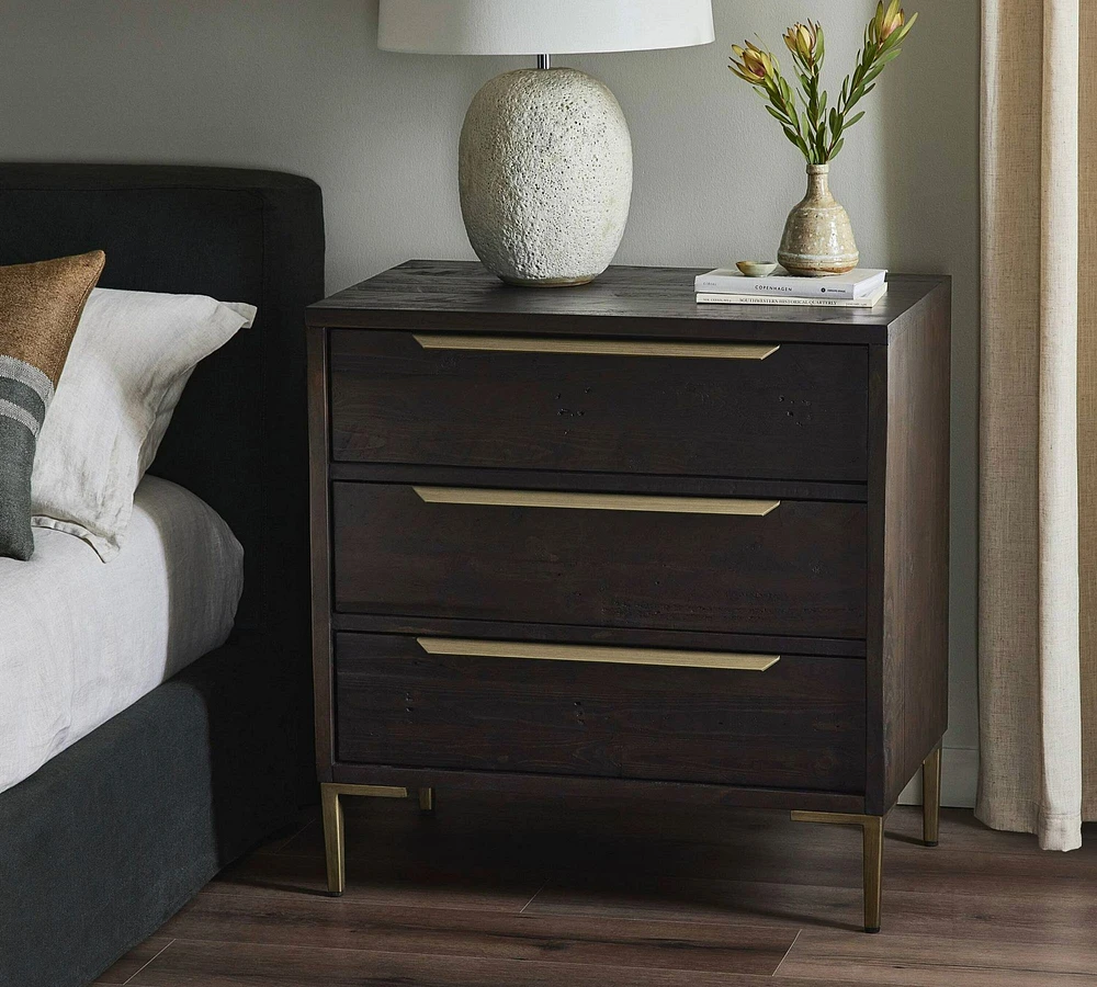 Braden Reclaimed Wood 3-Drawer Dresser (30")