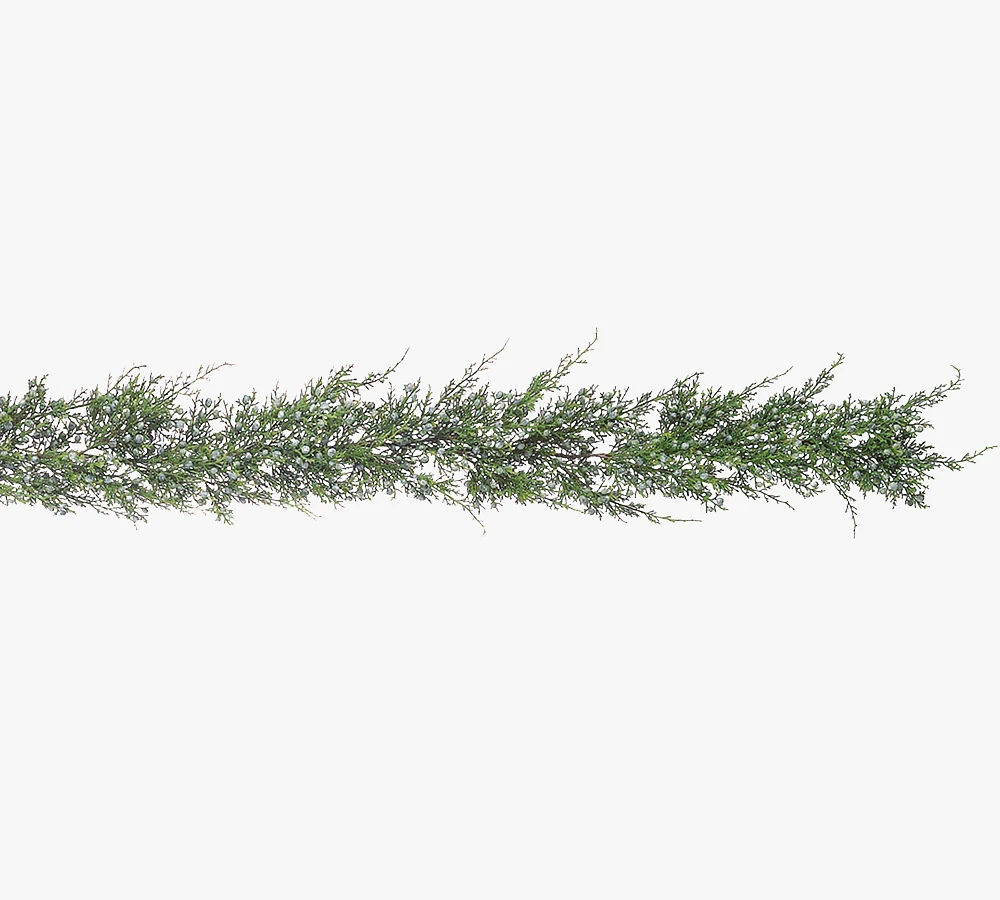 Faux Juniper Garland, Set of 2