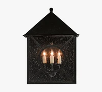 Rhodes Outdoor Seeded Glass Sconce (13"- 20")