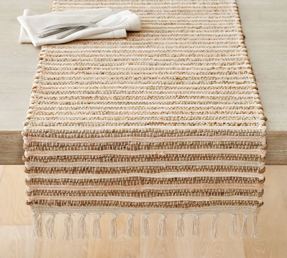 Bellport Chindi Cotton/Jute Table Runner