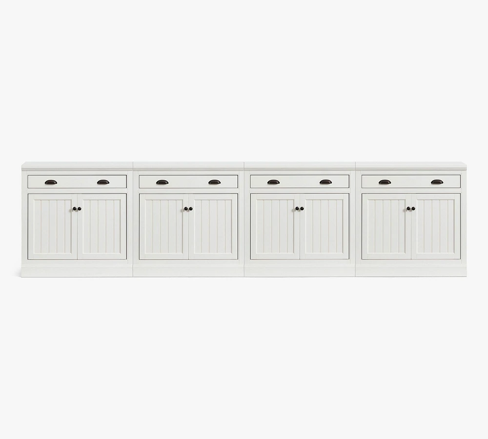 Aubrey Storage Cabinet with Drawers (144")