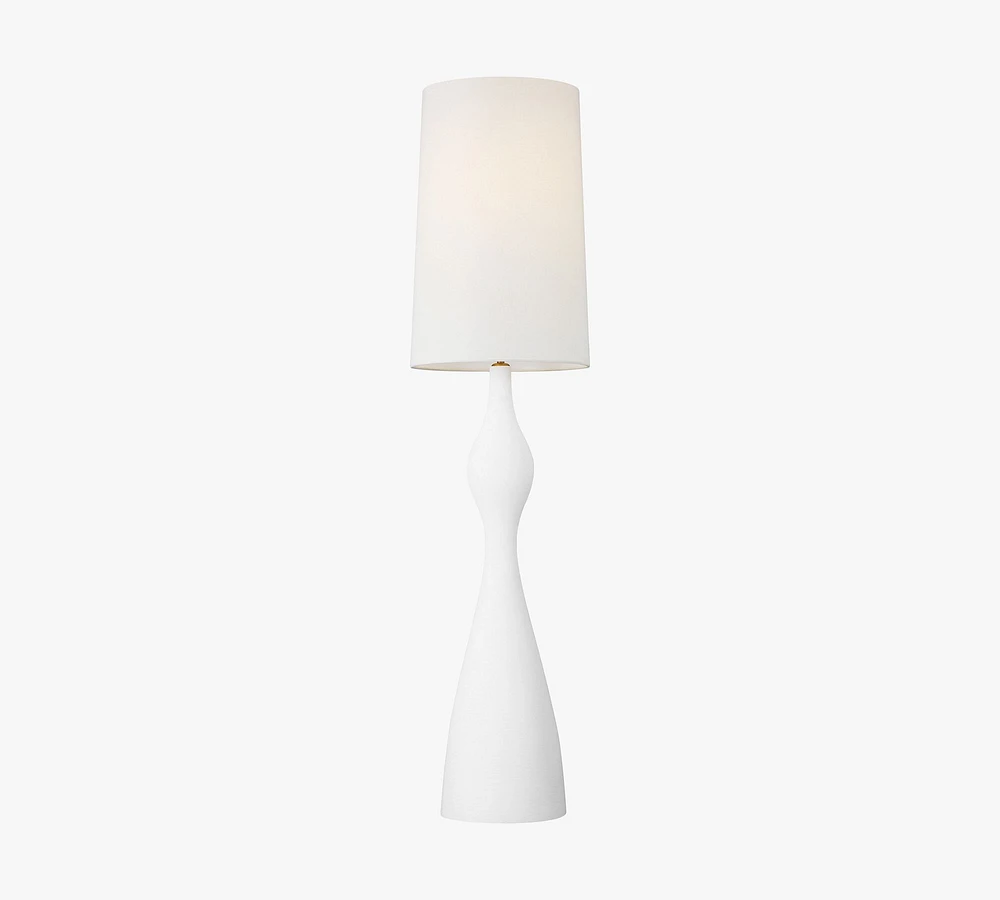 Dina Ceramic Floor Lamp (58")