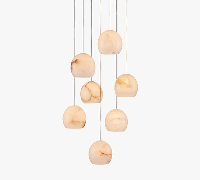 Leif 7-Light Alabaster Pendant (13")