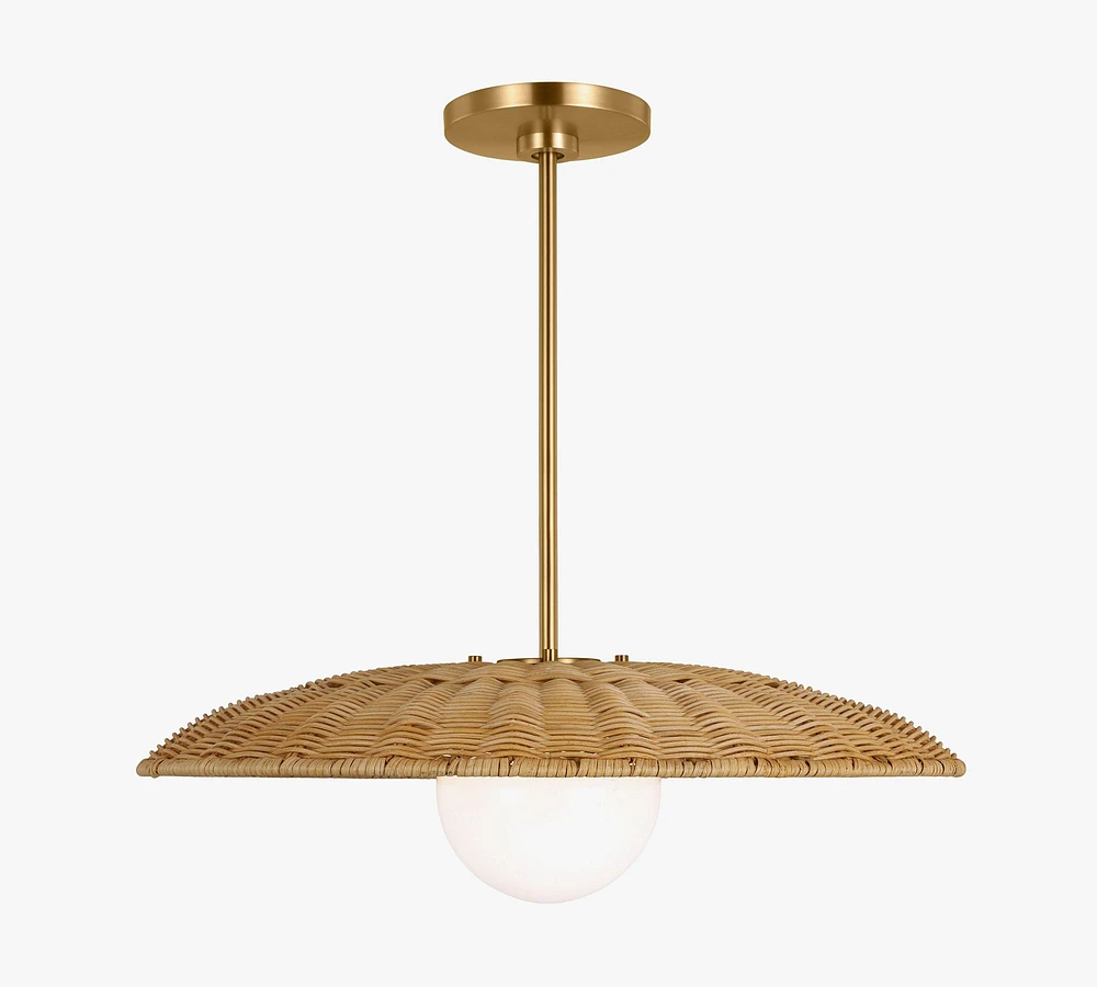 Soleil Rattan Pendant (22")