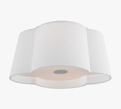 Ellen Linen Flush Mount (14")