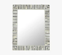 Brenna Two-Toned Bone Mirror