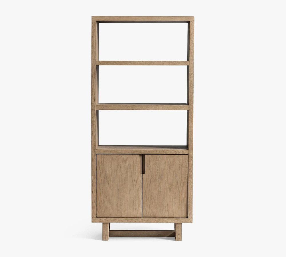 Portola Open Bookcase with Doors (33")