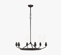 Fitz Round Metal Chandelier (32")