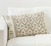 Carlota Embroidered Lumbar Pillow