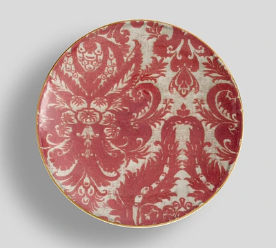 Stella Damask Stoneware Salad Plates - Set of 4