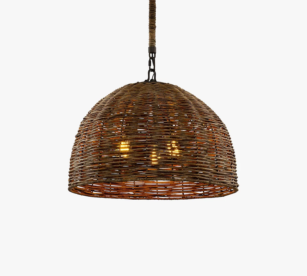 Halston Round Pendant (24"-44")