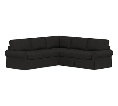 PB Basic Slipcovered 2-Piece L-Shaped Sectional (166")