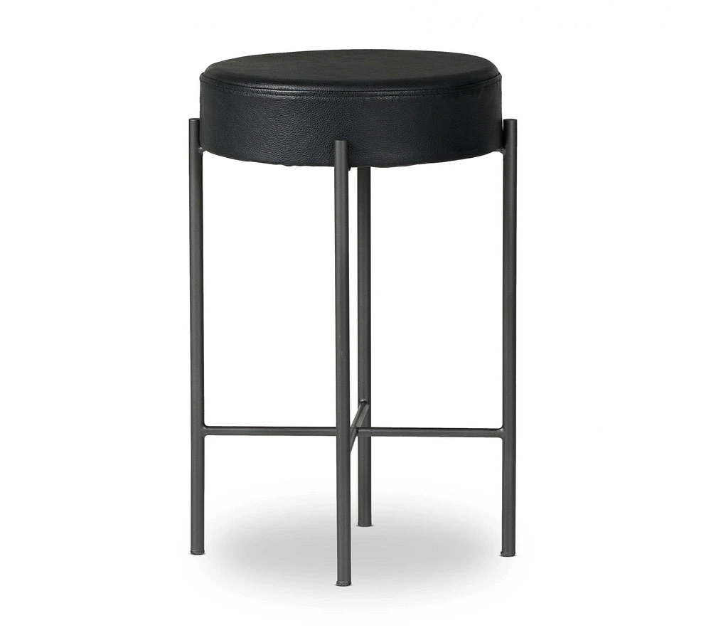 Dante Leather Stool