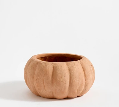 Terracotta Pumpkin Cachepot