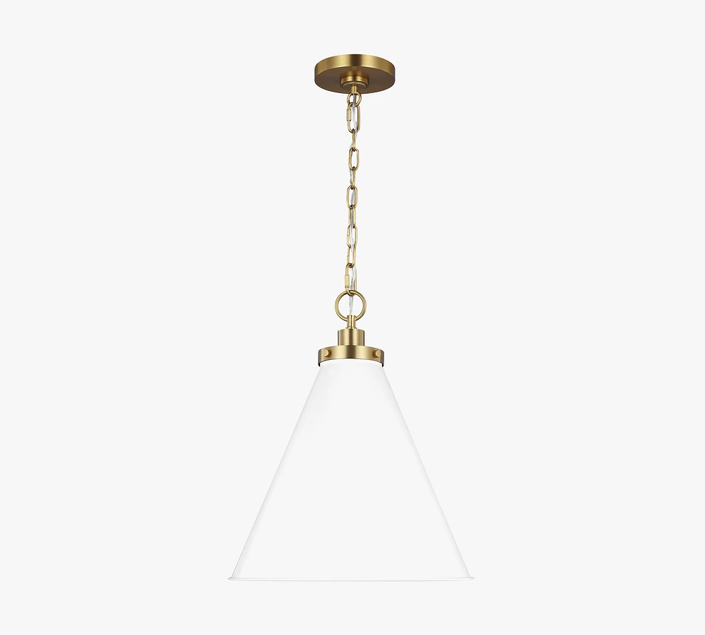 Chrissy Metal Tapered Pendant (16")