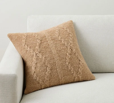 Diamond Cable Knit Pillow