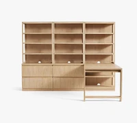 Pacific Peninsula Desk with 102" Bookcase Suite