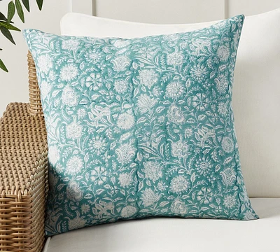 Daria Reversible Floral Bhotah Outdoor Pillow