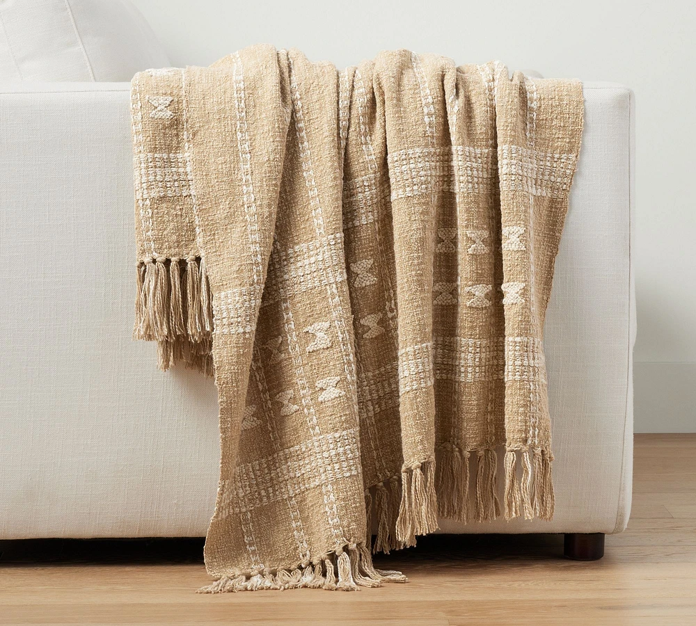 Mullen Handwoven Cotton Throw Blanket