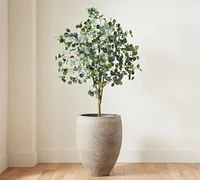 Faux Silver Dollar Eucalyptus Tree