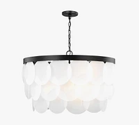 Breeland Round Glass Pendant (30")