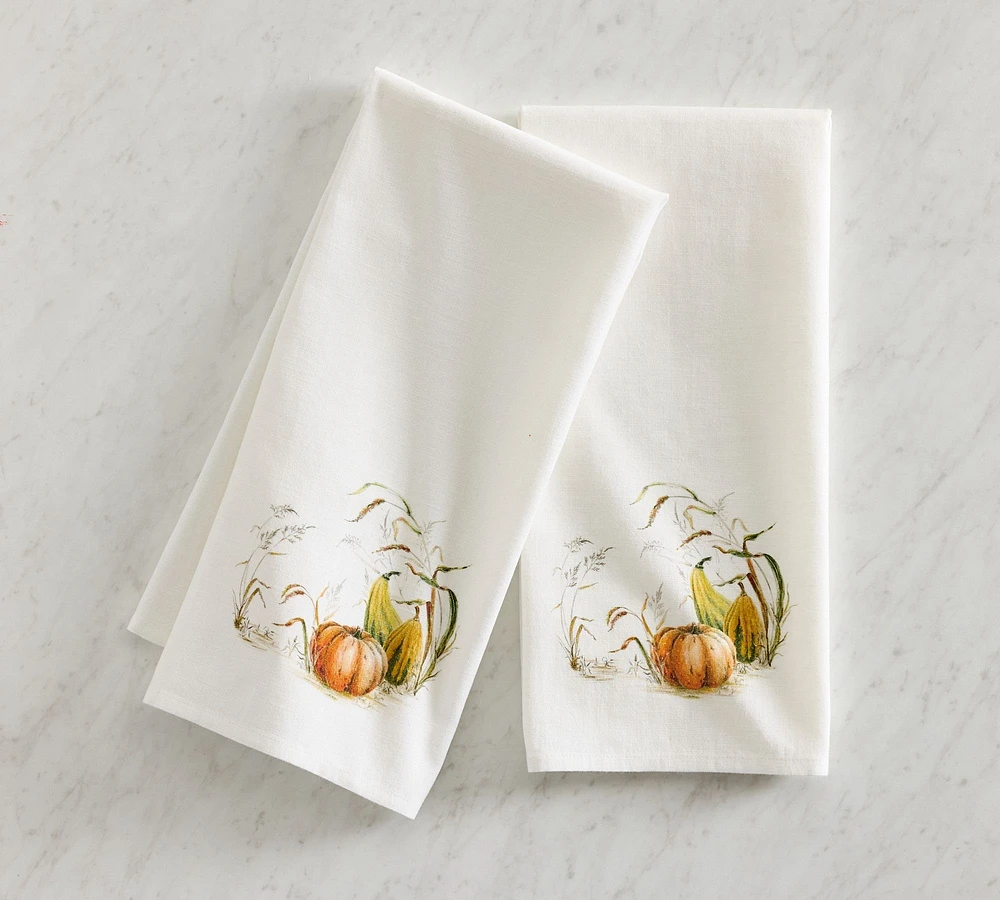 Bedford Harvest Cotton/Linen Tea Towels - Set of 2