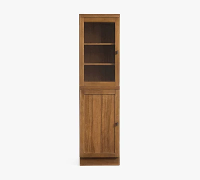 Reed Modular Bar Cabinet with Glass Hutch (18")