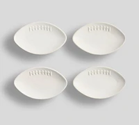 Football Stoneware Appetizer Plates - Set of 4