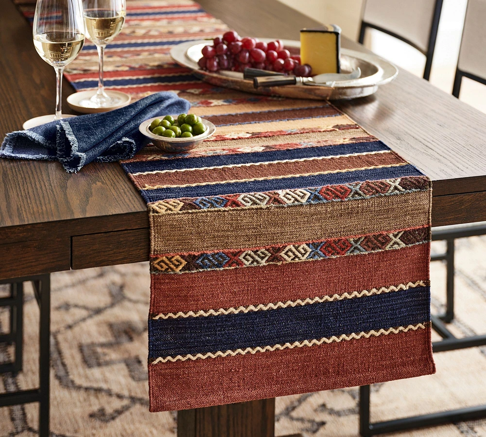 Lodge Kilim Wool/Cotton Table Runner