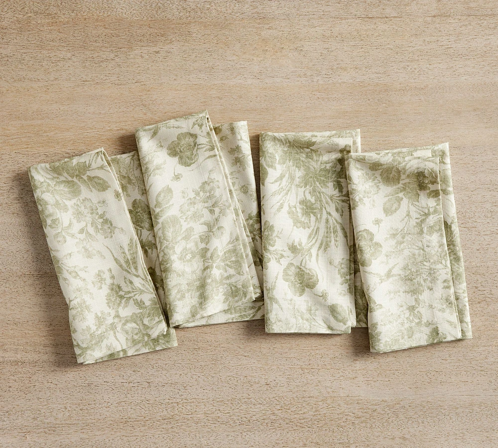 Sorrel Toile Organic Cotton Napkins - Set of 4