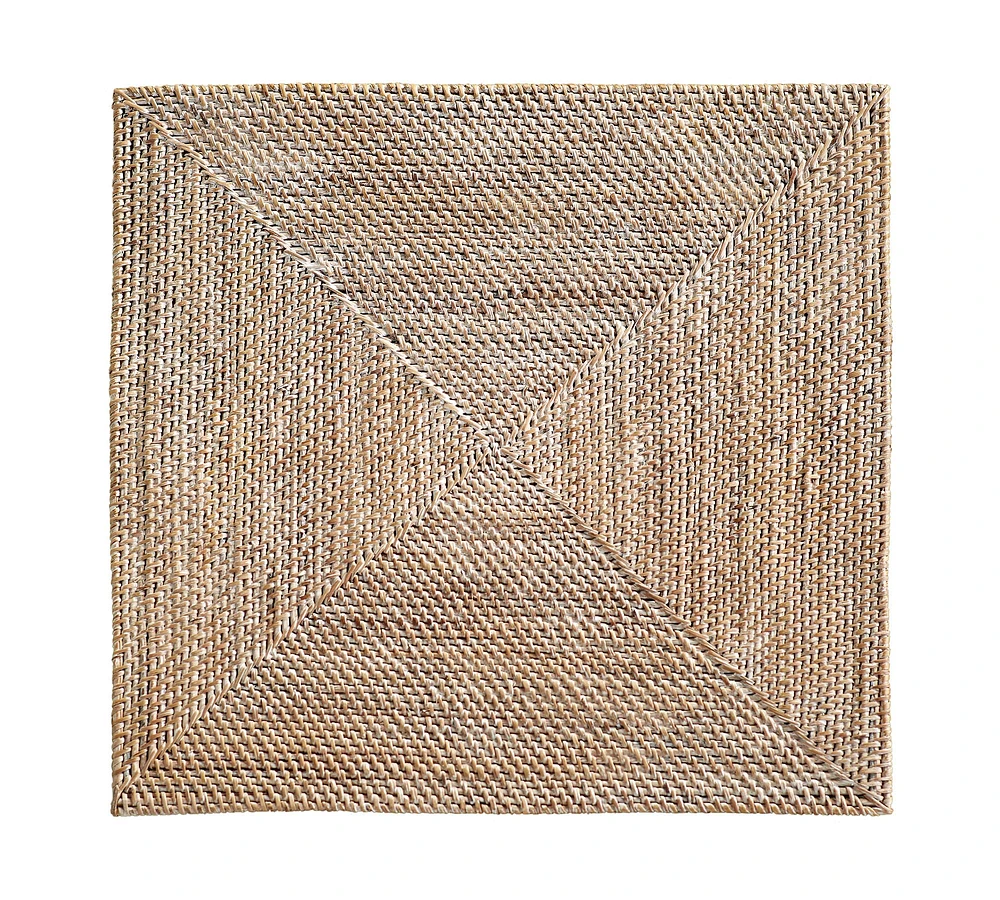 Tava Handwoven Rattan Square Placemat