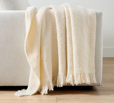 Boucle Knit Throw