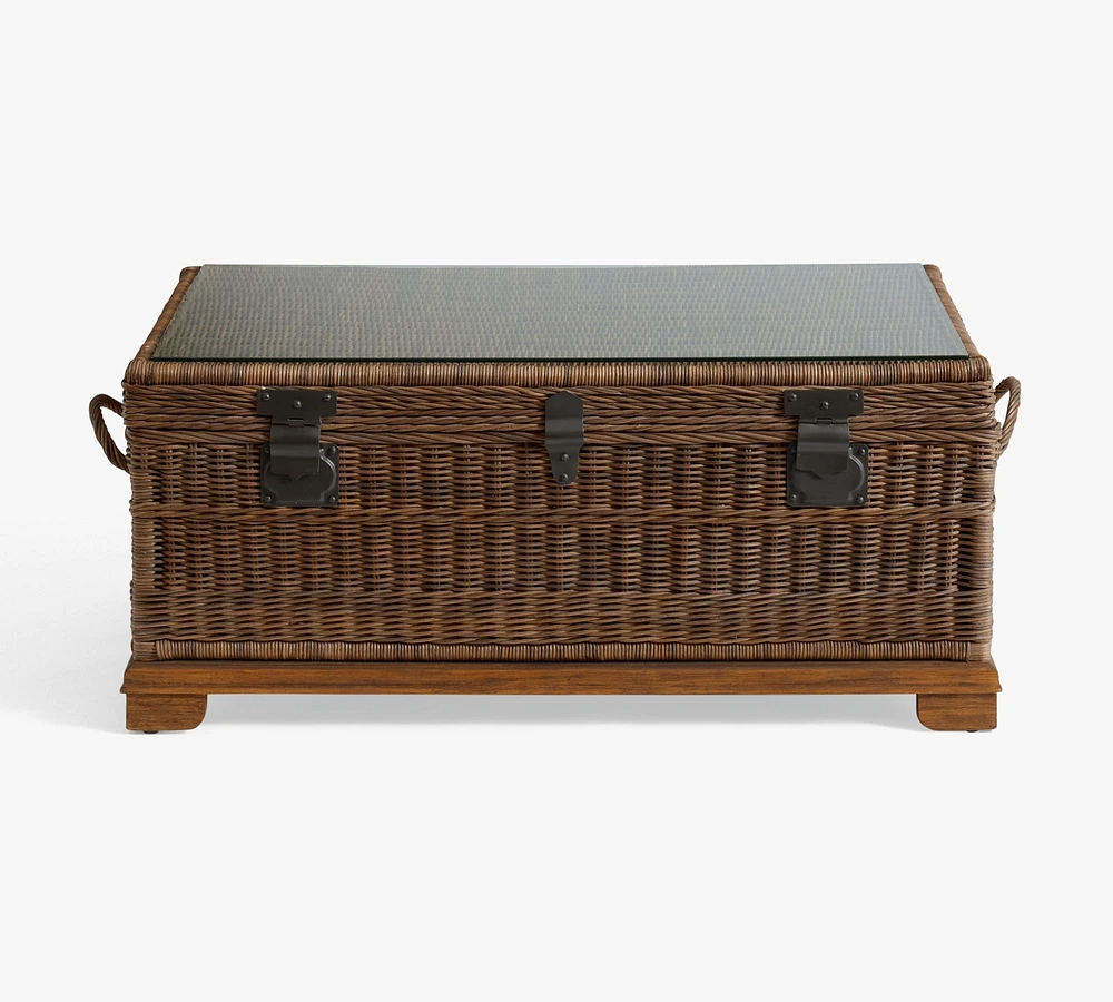 Woven Rattan Trunk (44")