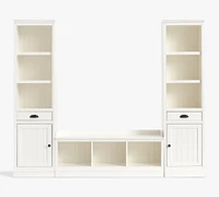 Aubrey 3-Piece Entryway Set With Bookcases