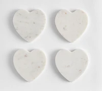 Marble Heart Coasters - Set of 4