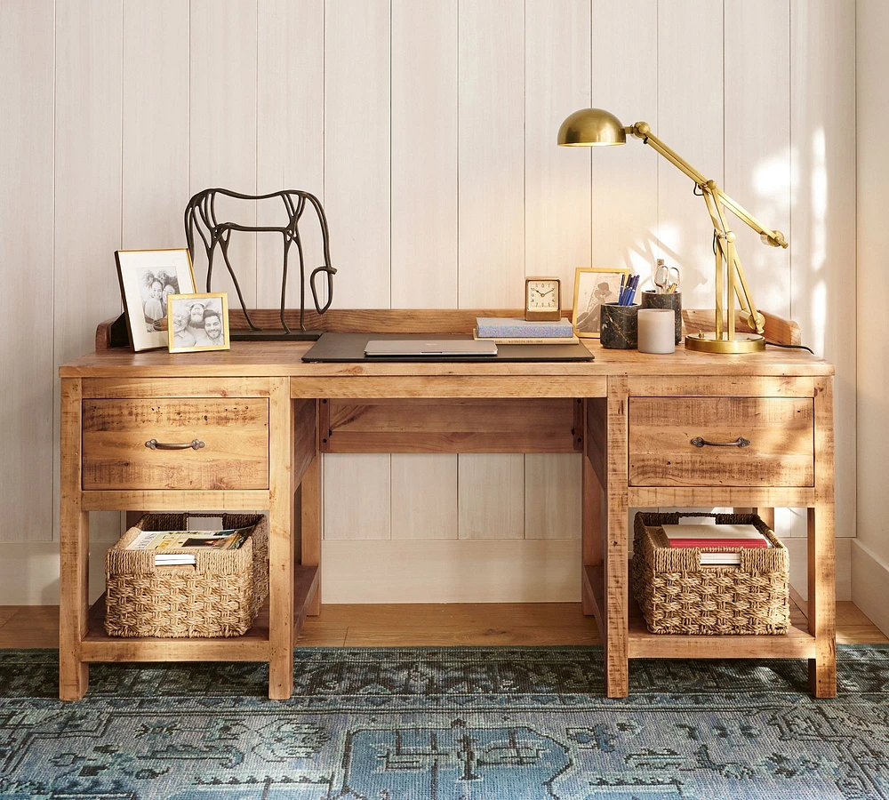 Sonora Reclaimed Wood Executive Desk (68")