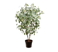 Faux Potted Eucalyptus Tree