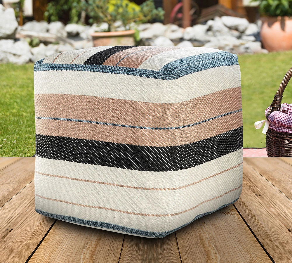 Harbour Recycled Yarn Outdoor Pouf