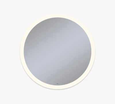 Robern Round Vitality Lighted Mirror with LED Lights and Defogger