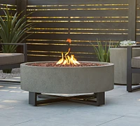 Elmwood Concrete Round Propane Fire Pit (40")