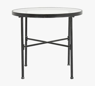 Bowie Glass Round Outdoor Bistro Table