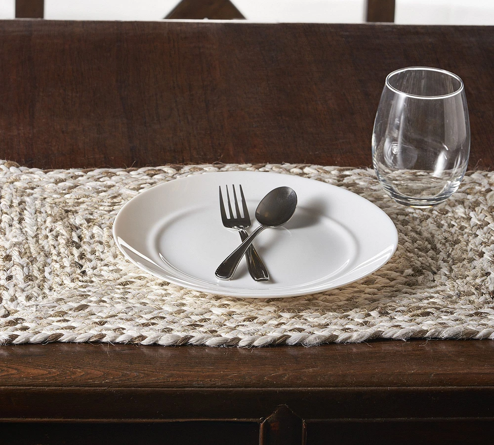 Hand-Braided Mixed Weave Jute Placemats - Set of 4