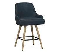 Maddux Leather Stool