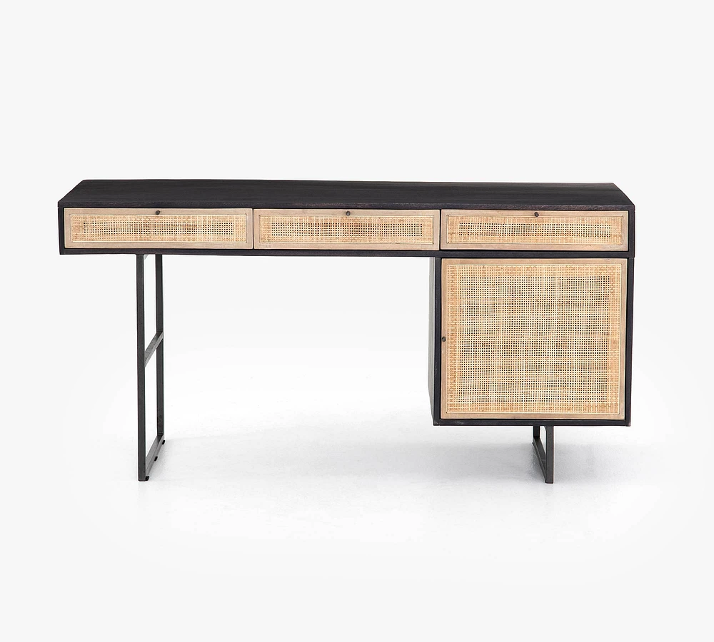 Dolores Cane Writing Desk (60")